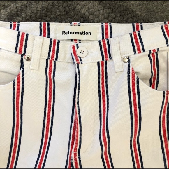 Reformation Striped Roper Jeans 27 - Picture 5 of 5